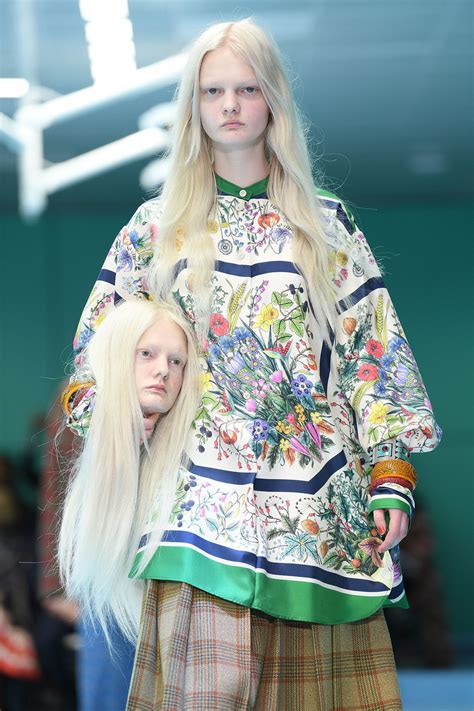 gucci runway show heads|gucci runway looks.